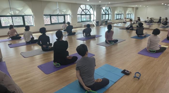 ▲도래미건강관리-미의 힐링요가